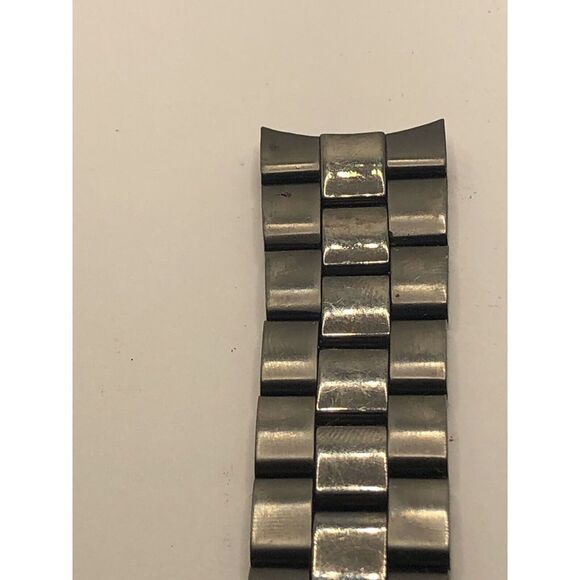 Authentic Fossil Watch Bracelet Parts Partial Band Clasp Links Grey 20mm FK87 - Picture 3 of 9